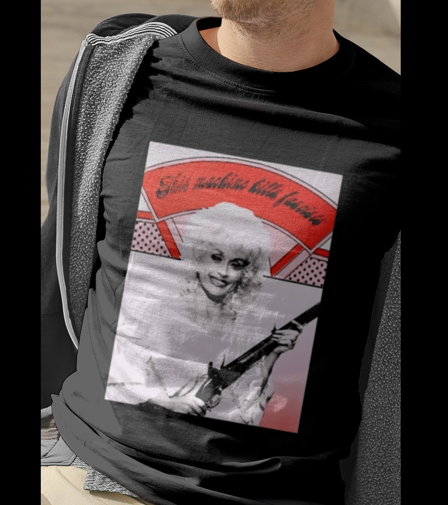 Nice Dolly Parton This Machine Kills Fascists T-Shirt