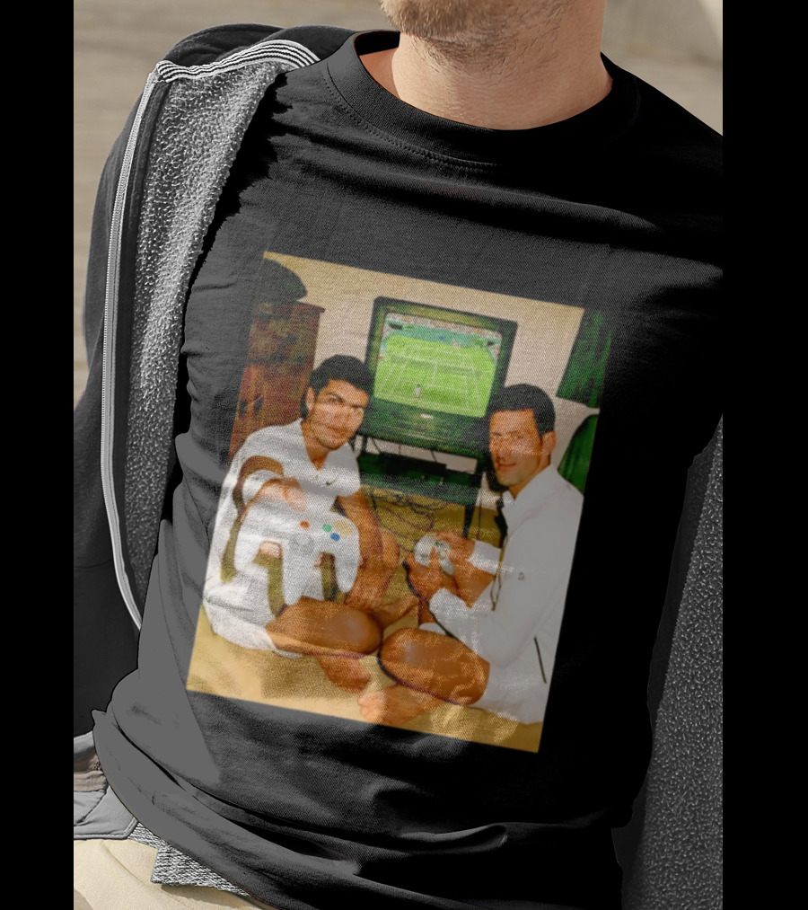 Novak Djokovic Carlos Alcaraz Gaming Showdown T-Shirt