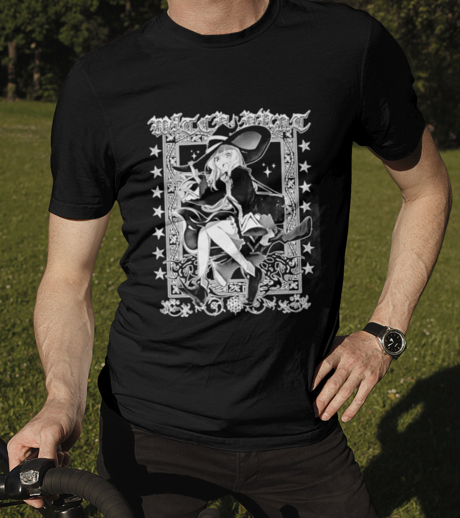 Elaina Witch Craft Anime Girl Manga Magic Gothic Floral Frame T-Shirt