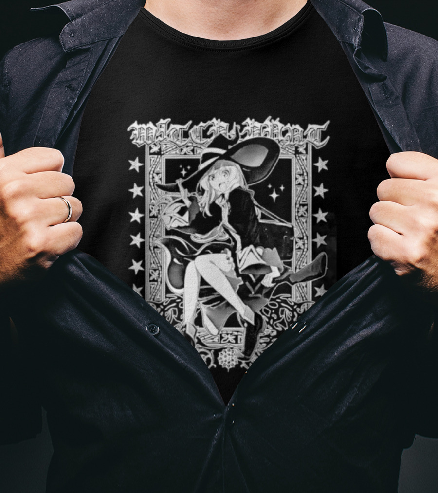 Elaina Witch Craft Anime Girl Manga Magic Gothic Floral Frame T-Shirt