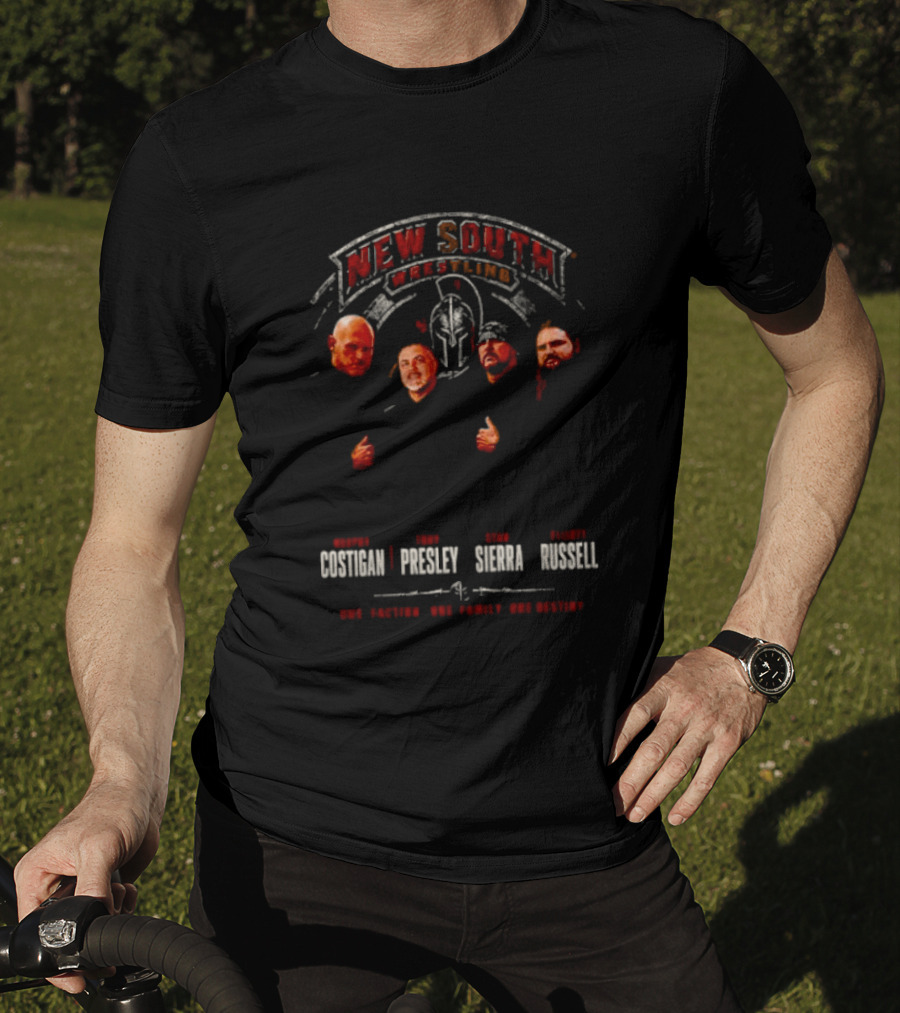 New South Wrestling Murphy Costigan Tony Presley Stan Sierra Elliott Russell T-Shirt