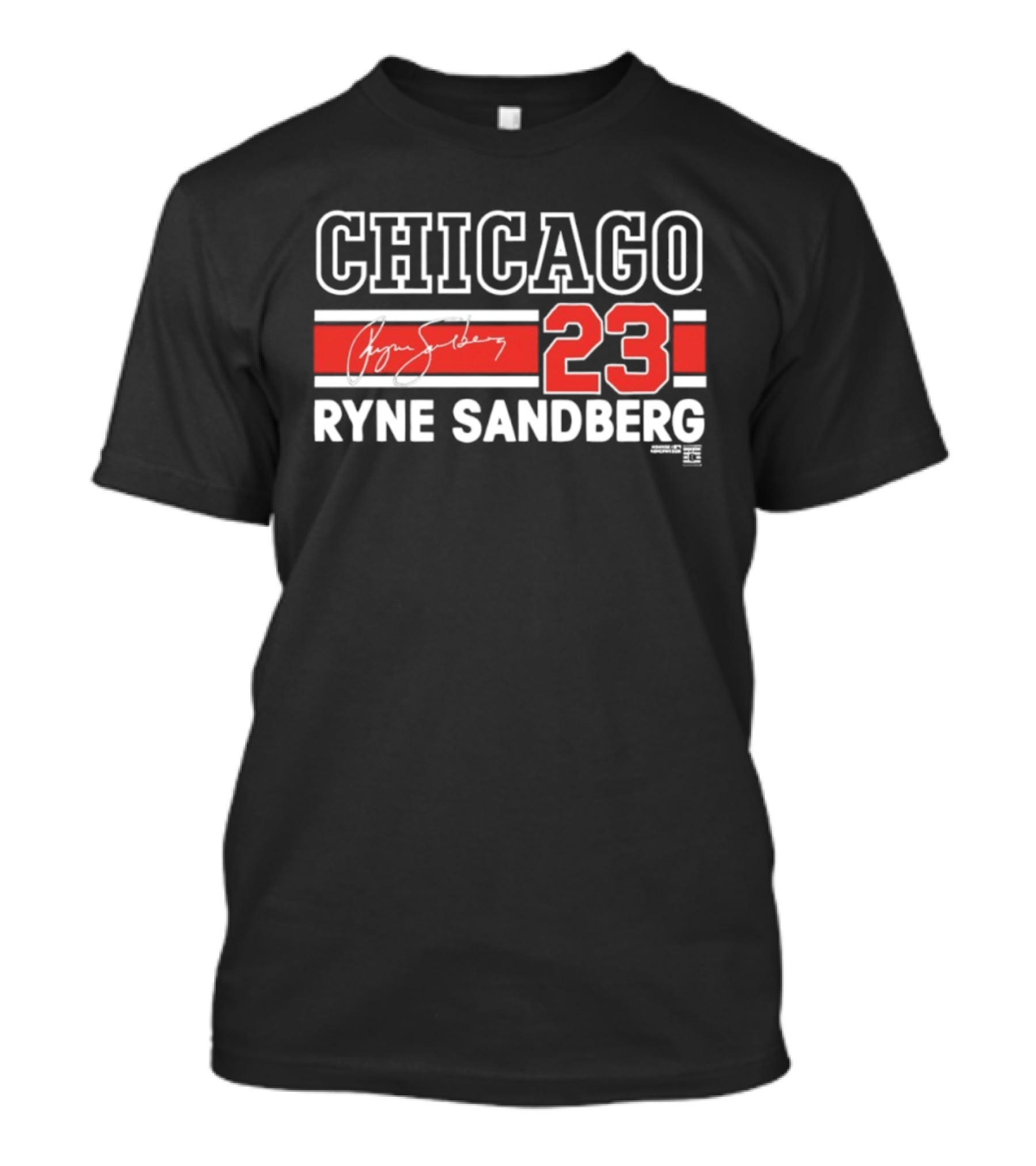 Chicago 23 Ryne Sandberg Signature Number T-Shirt