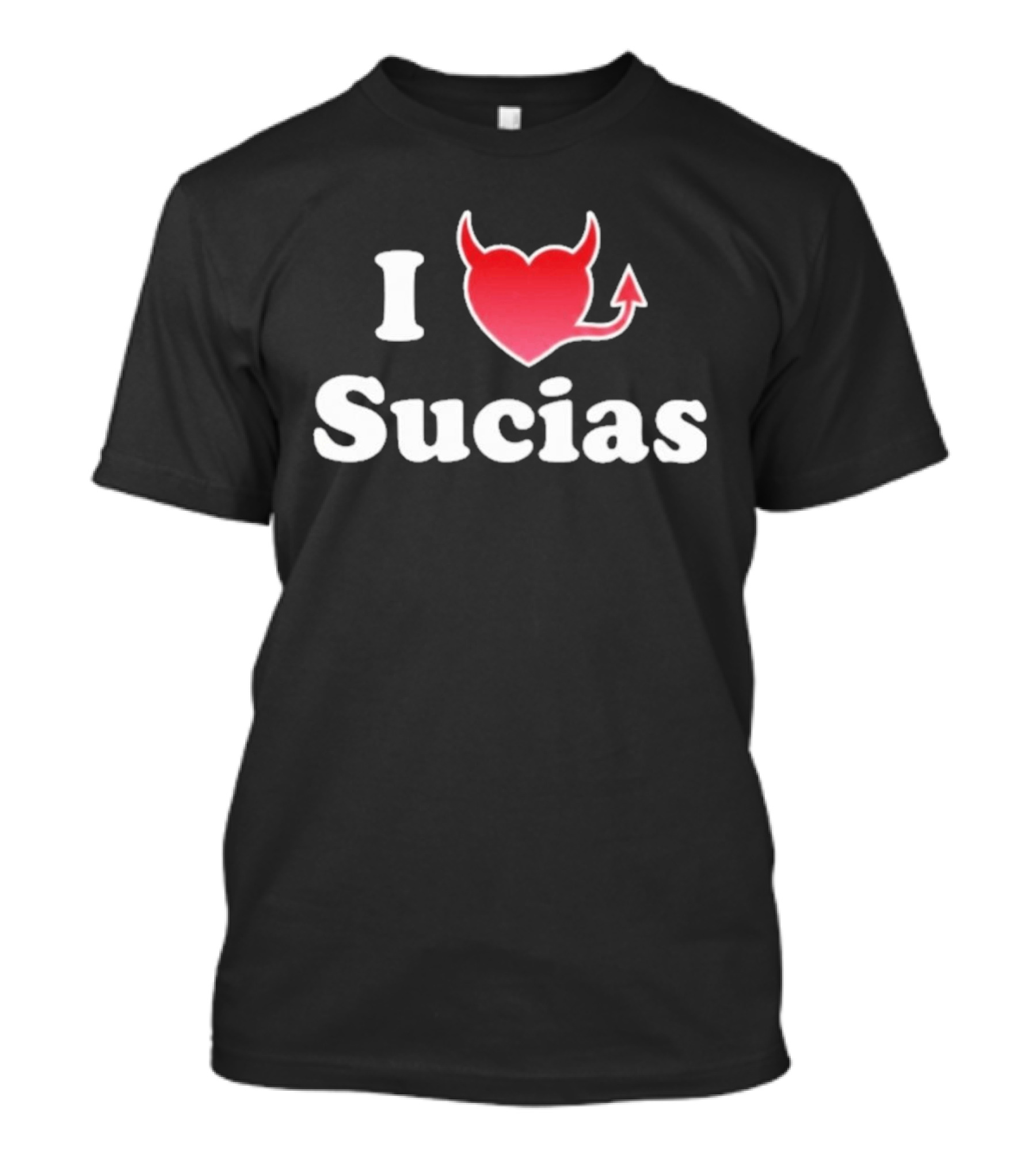 I Love Sucias Heart Devil Tail T-Shirt