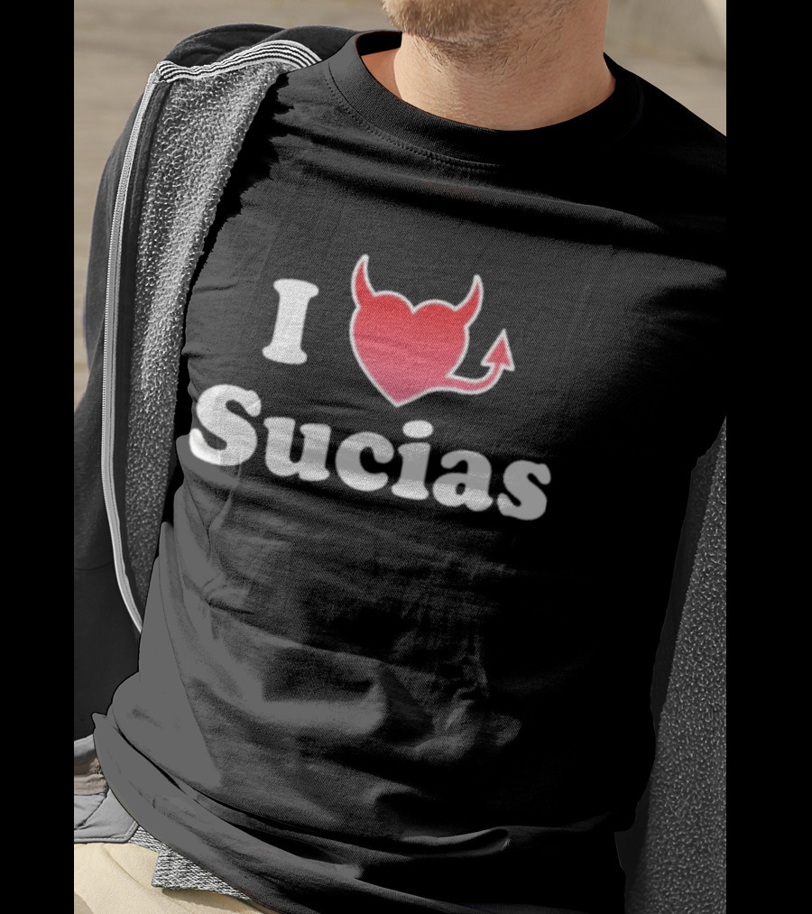 I Love Sucias Heart Devil Tail T-Shirt