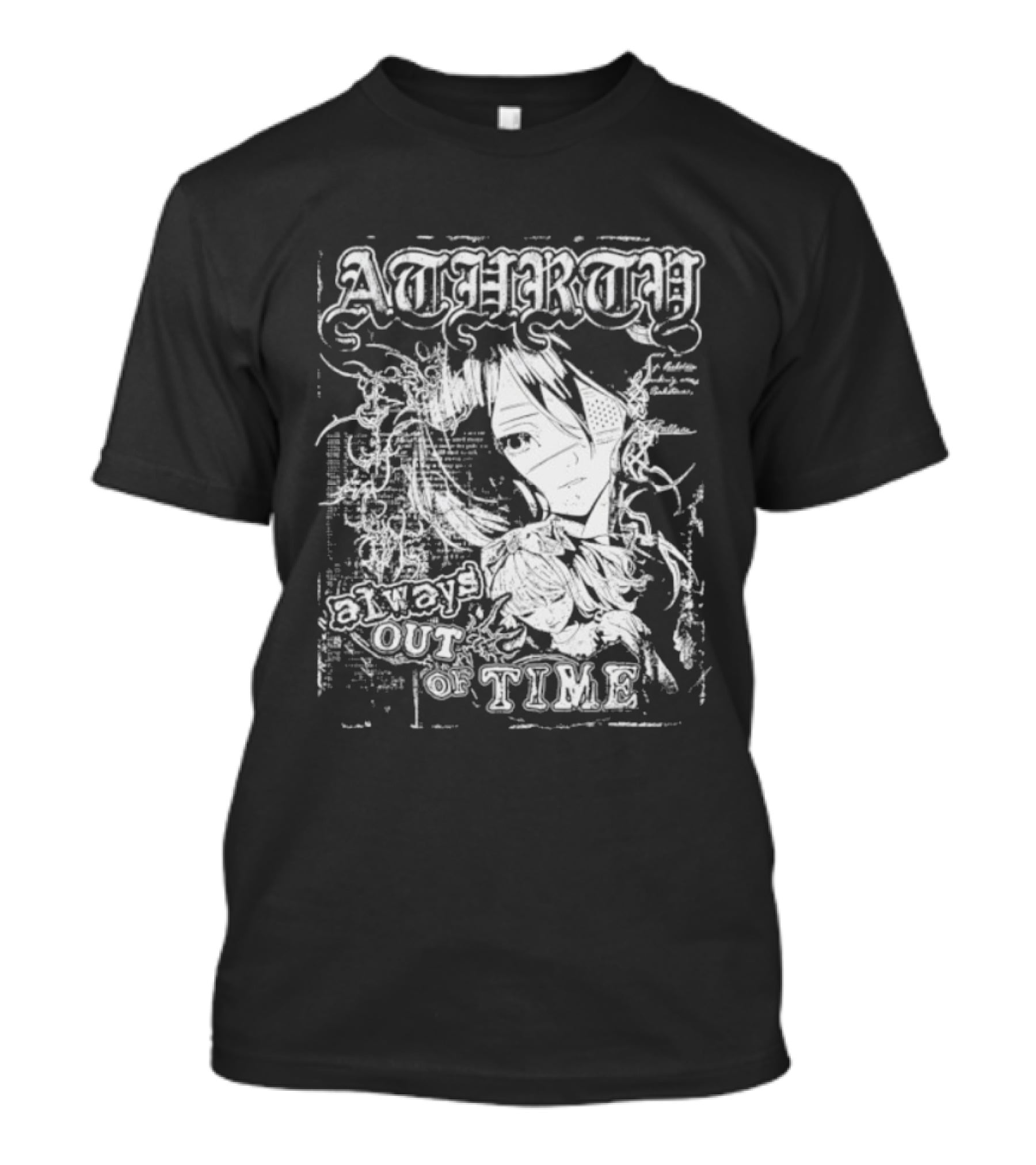 Atharty Always Out Of Time Anime Girl T-Shirt