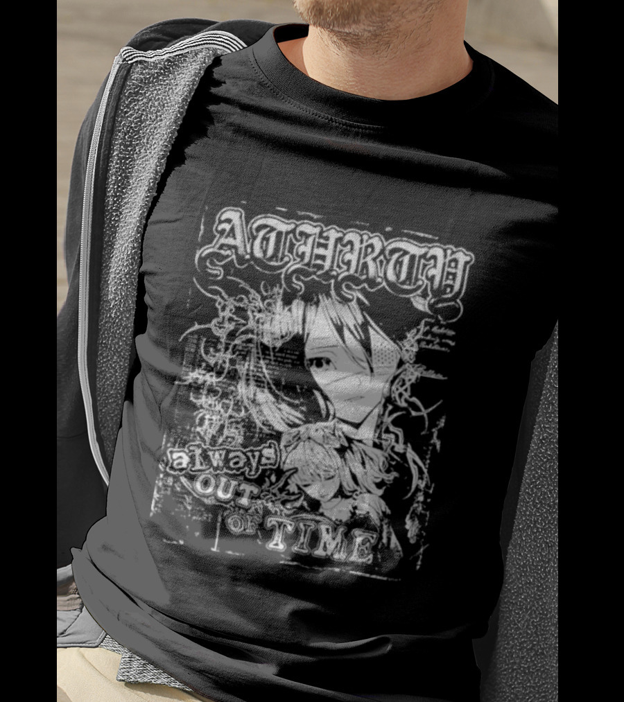 Atharty Always Out Of Time Anime Girl T-Shirt