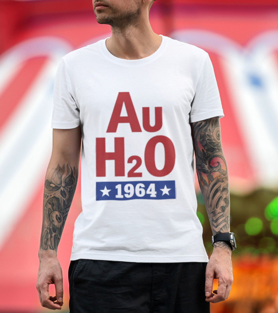 Au H2O 1964 Barry Goldwater Chemistry Political Campaign T-Shirt