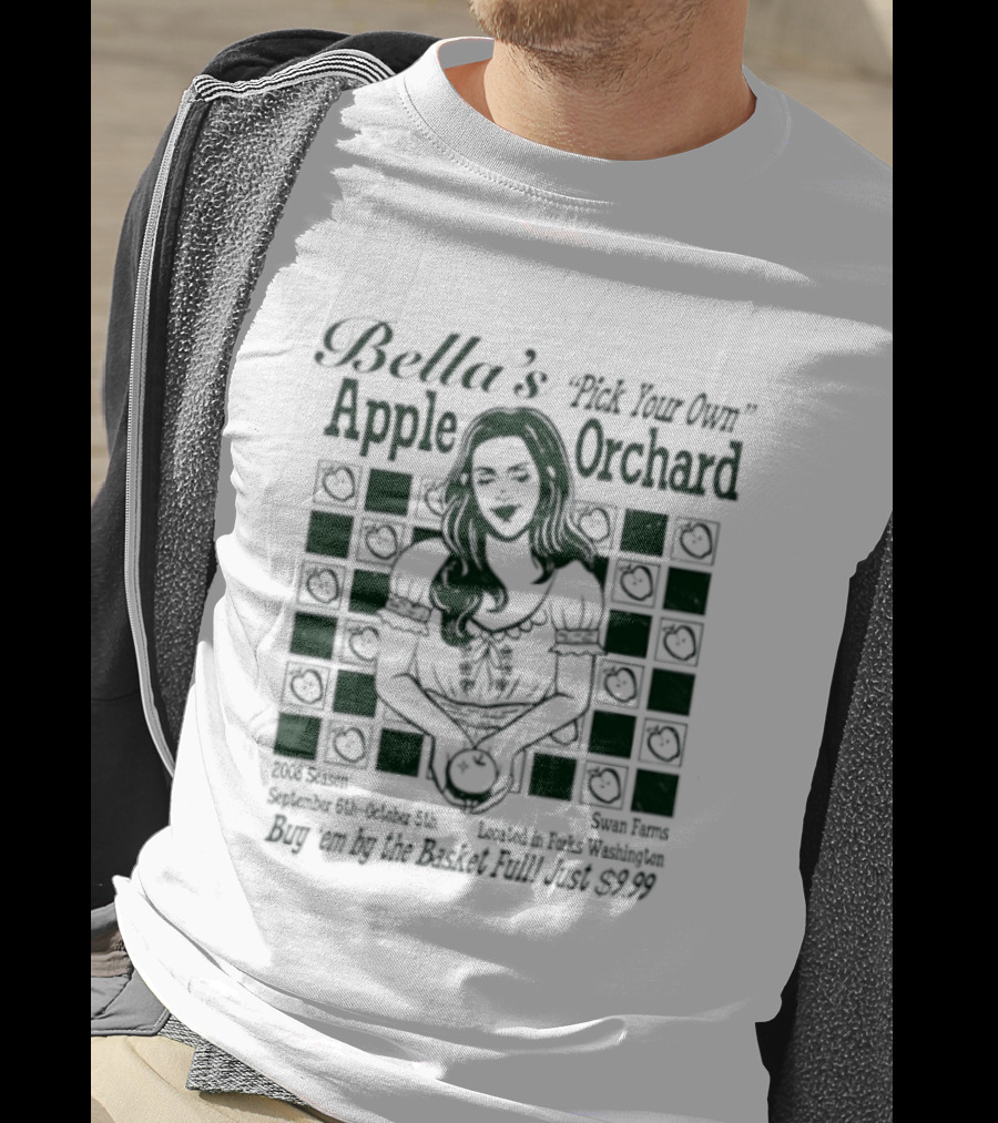 Bella's Pick Your Own Apple Orchard Swan Farms Forks Washington Twilight T-Shirt