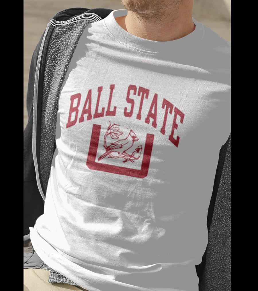 Ball State Cardinal U Vintage Red Arch T-Shirt