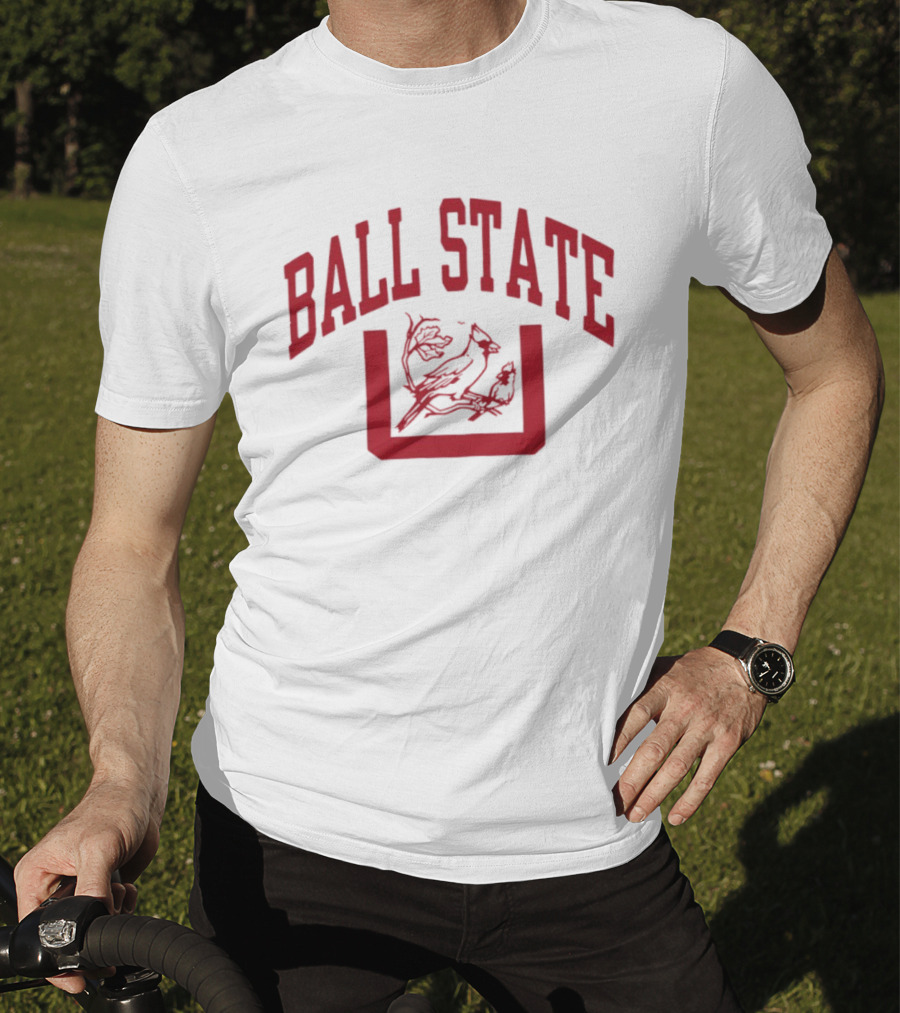 Ball State Cardinal U Vintage Red Arch T-Shirt