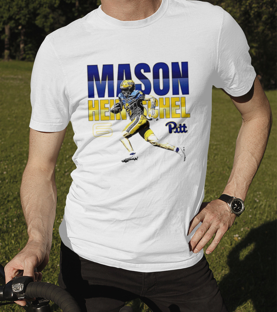 Mason Heintschel Pitt Panthers Football Number 6 T-Shirt