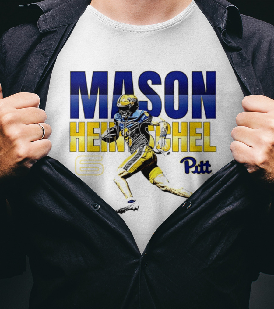 Mason Heintschel Pitt Panthers Football Number 6 T-Shirt