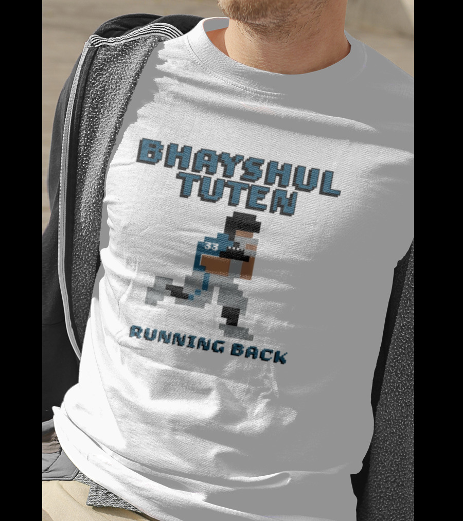 Bhayshul Tuten Running Back Pixelated Athlete Jacksonville Jaguars Football RB Baller T-Shirt