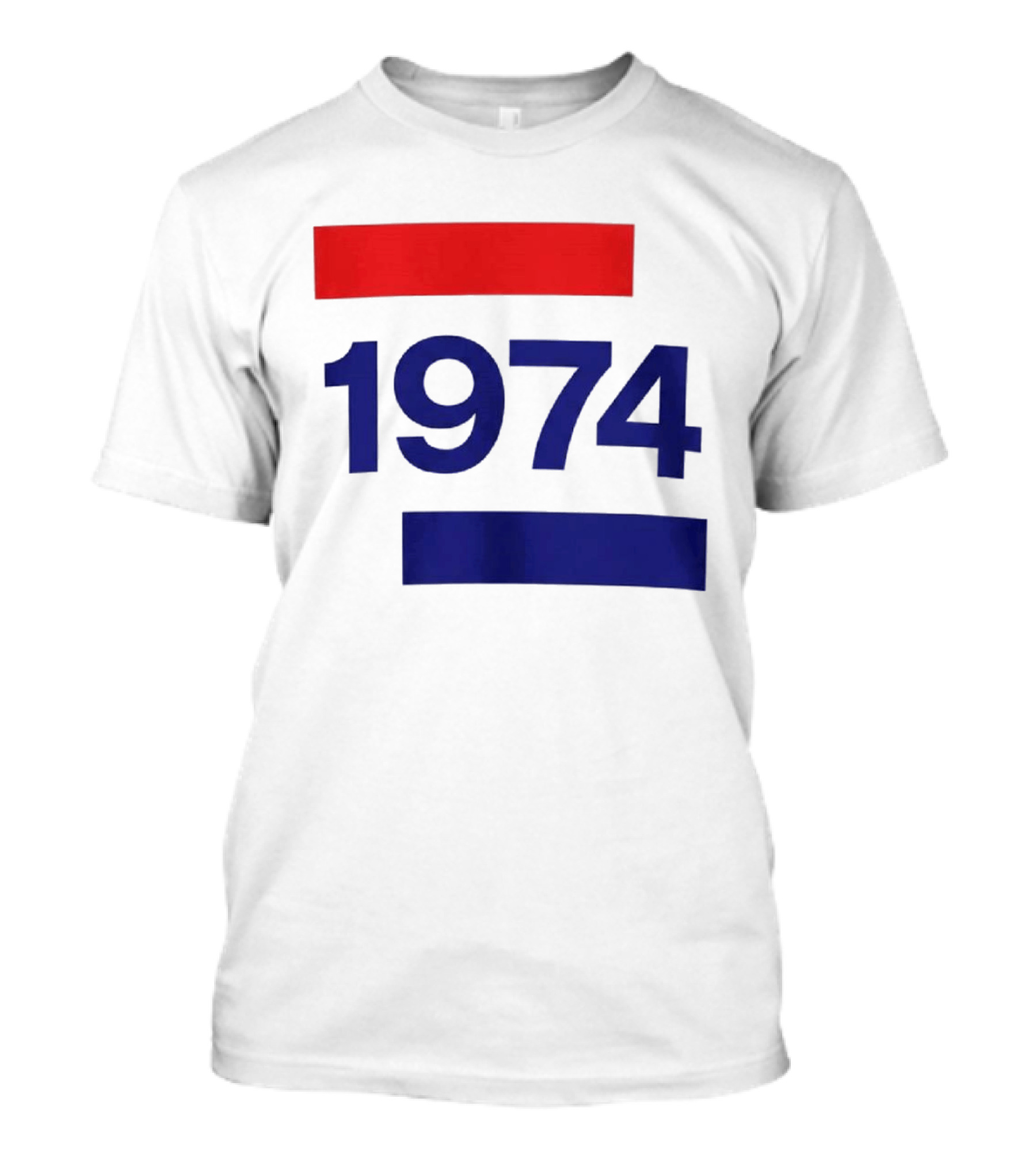 Chris Martin 1974 Vintage Blue And Red Stripes T-Shirt
