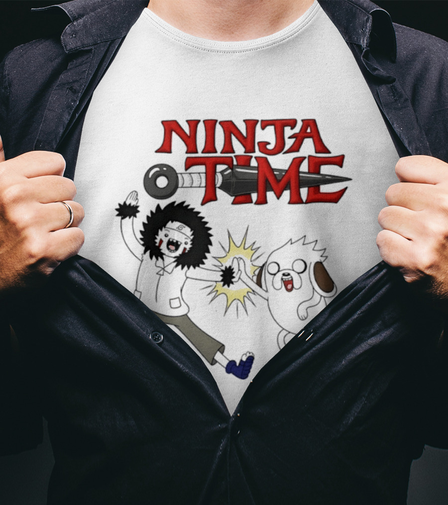 Ninja Time Kiba Inuzuka And Akamaru High Five Adventure T-Shirt
