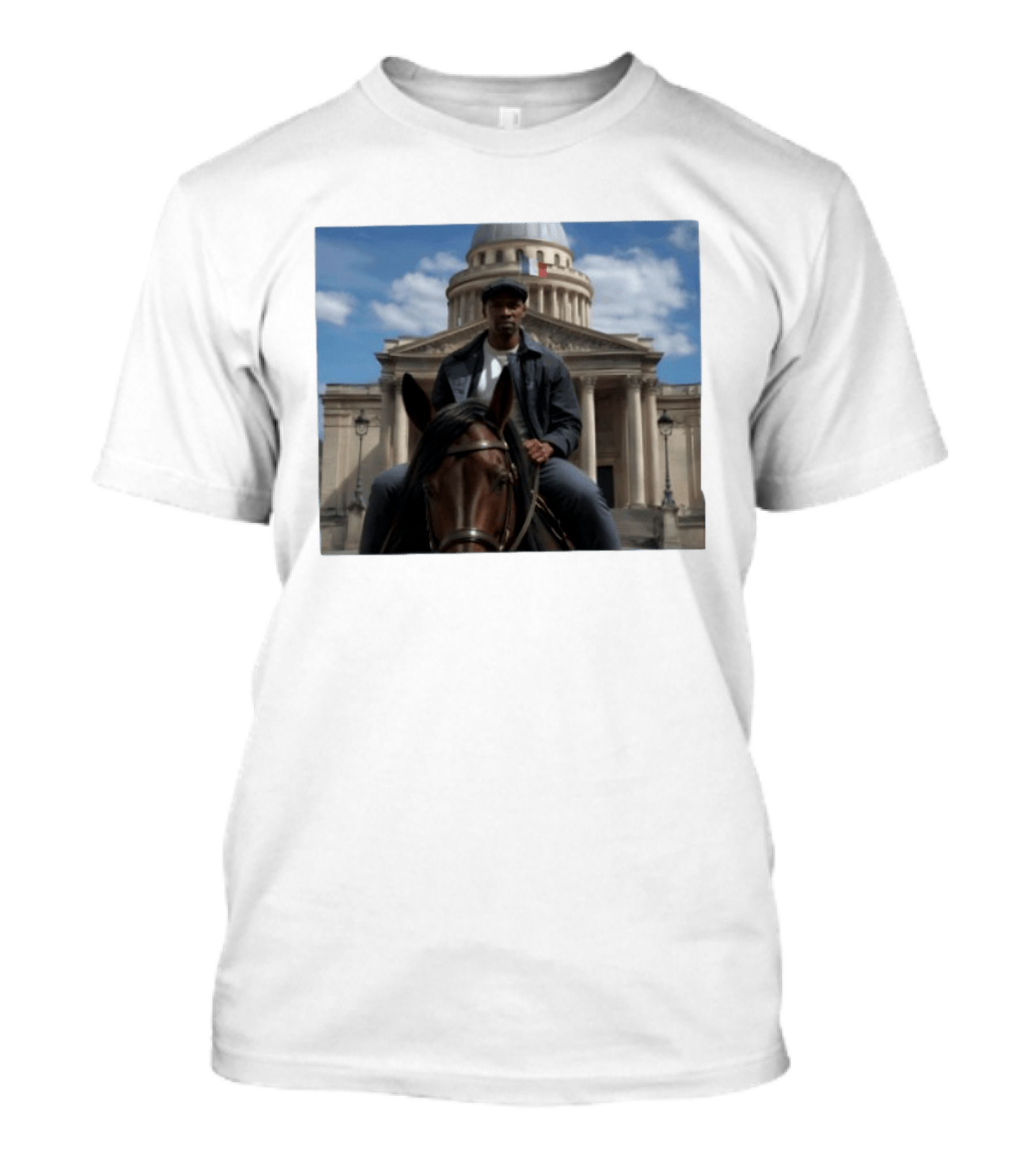 Dolly Parton Lupin Part 4 Assane Diop Horse Riding Pantheon Paris Netflix Series T-Shirt