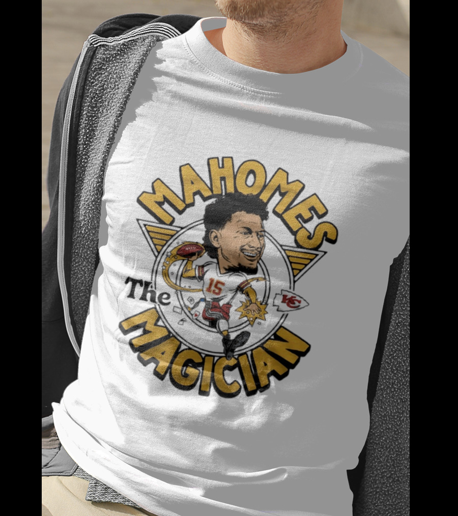 Mahomes Magician Kansas City Chiefs Caricature 15 T-Shirt