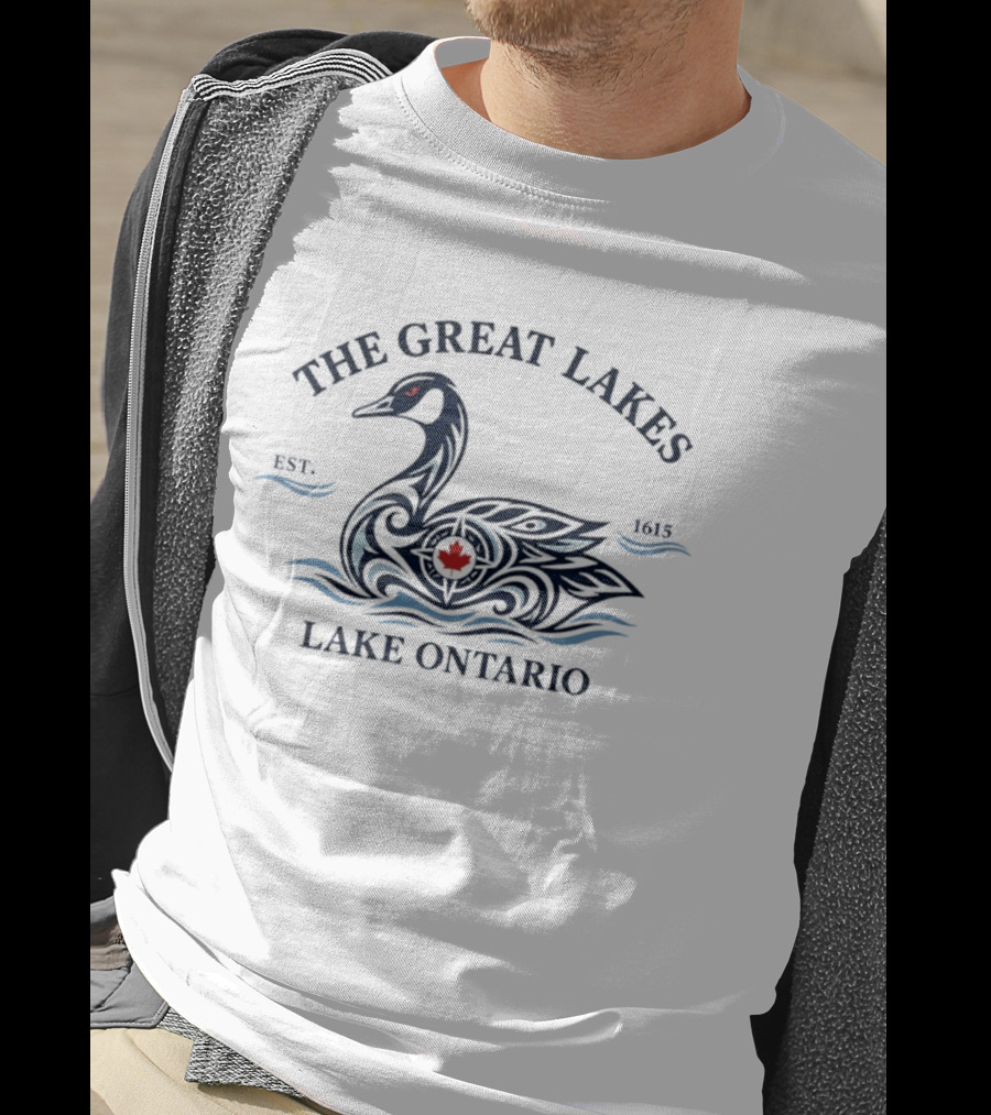 The Great Lakes Canada Goose Lake Ontario Est 1615 T-Shirt
