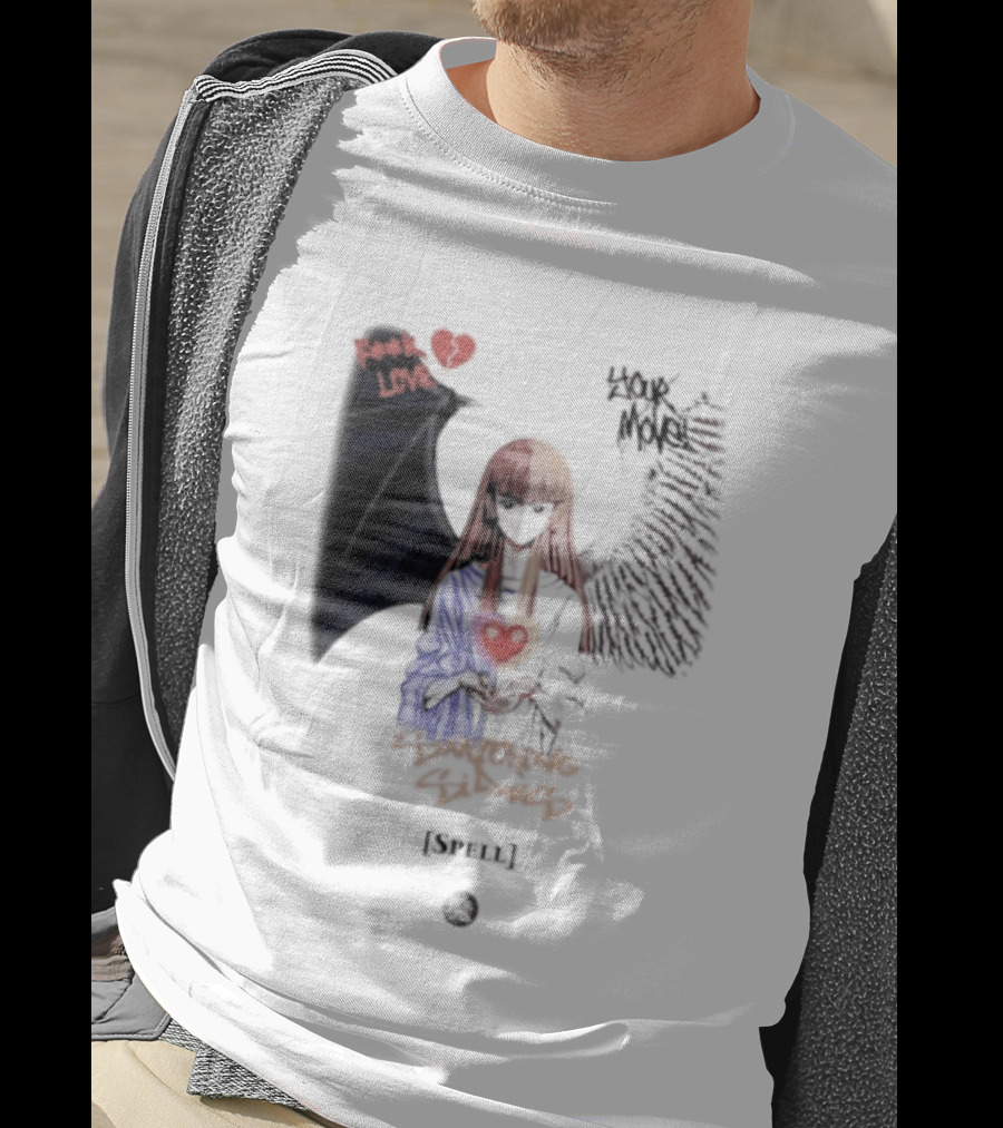 Yu Gi Oh Fuck Love Your Move Switching Sides Spell Dark Angel Heart T-Shirt