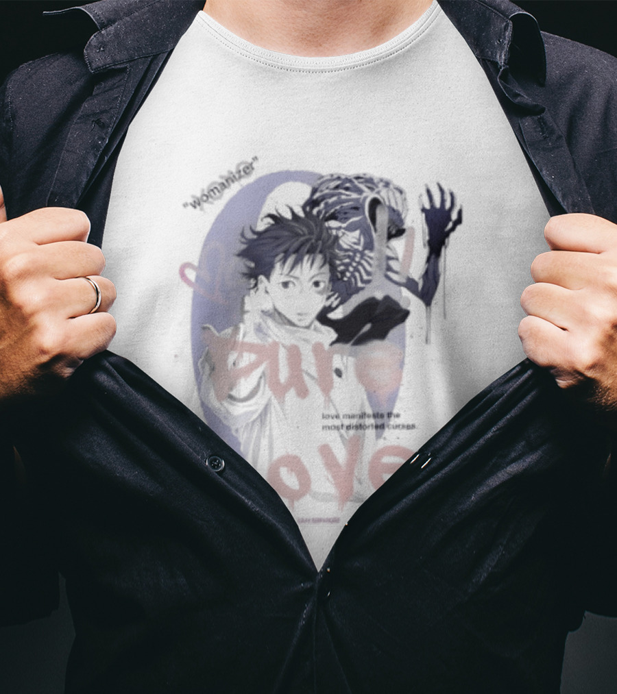 Yuta Okkotsu Pure Love Manifests Distorted Curses Womanizer Service T-Shirt