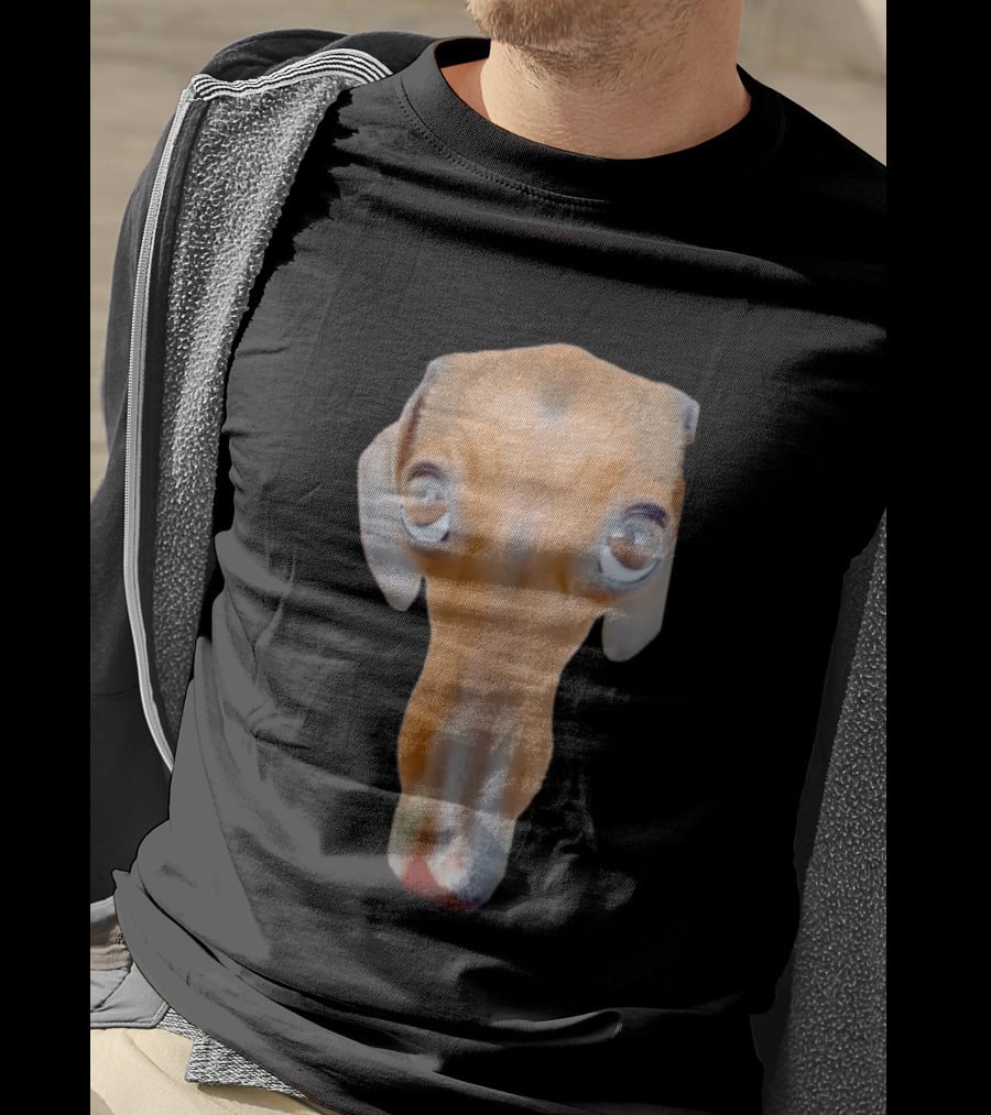 Big Ol Weiner Dog Dachshund Puppy Face Funny Novelty T-Shirt