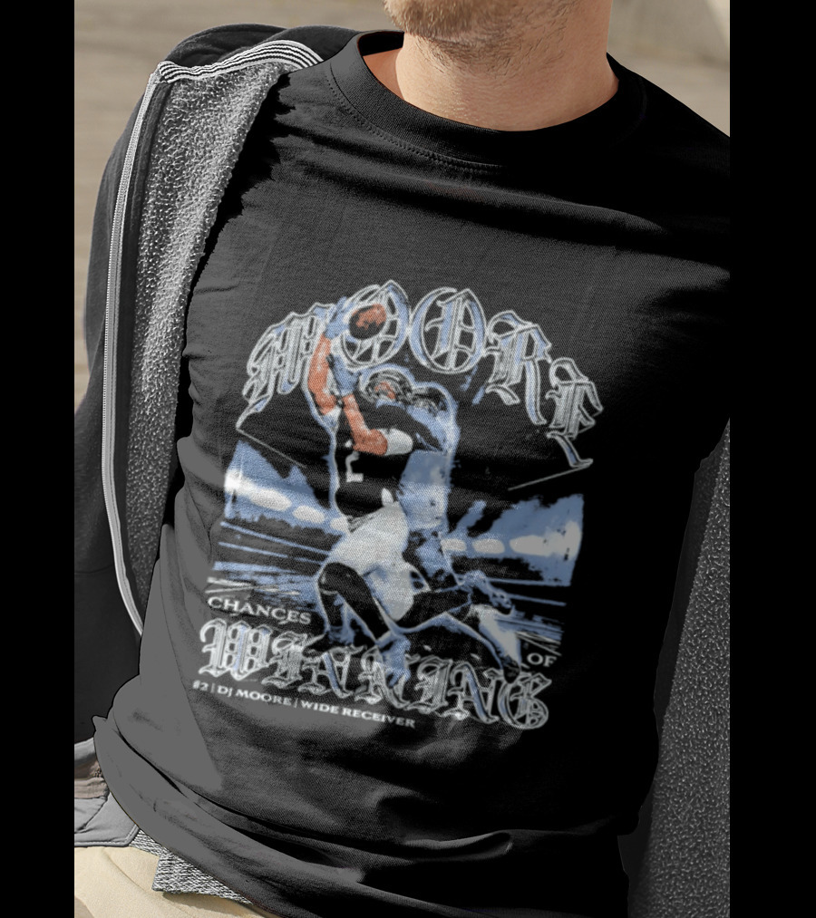 D.J. Moore Chicago Bears Catch Chances Of Winning Wide Receiver T-Shirt