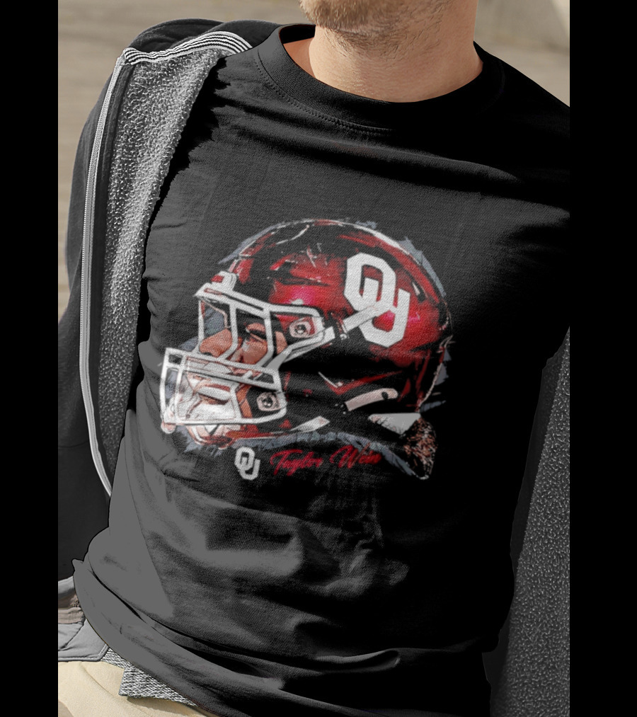 Oklahoma Sooners Football OU Helmet Taylor Wein T-Shirt