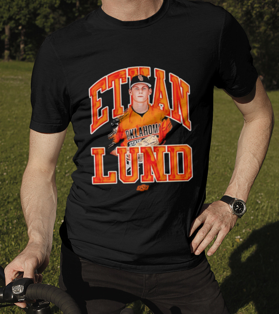 Ethan Lund Oklahoma State Cowboys Baseball T-Shirt