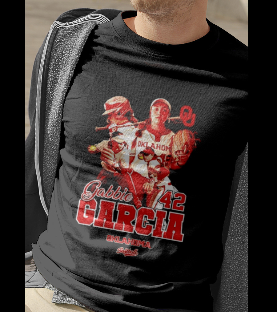 Gabbie Garcia Oklahoma Sooners Softball 42 Player Collage T-Shirt
