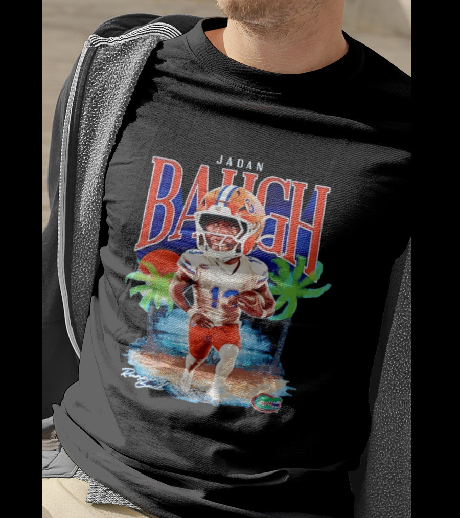 Jadan Baugh Florida Gators NCAA Football Player Beach Palms T-Shirt