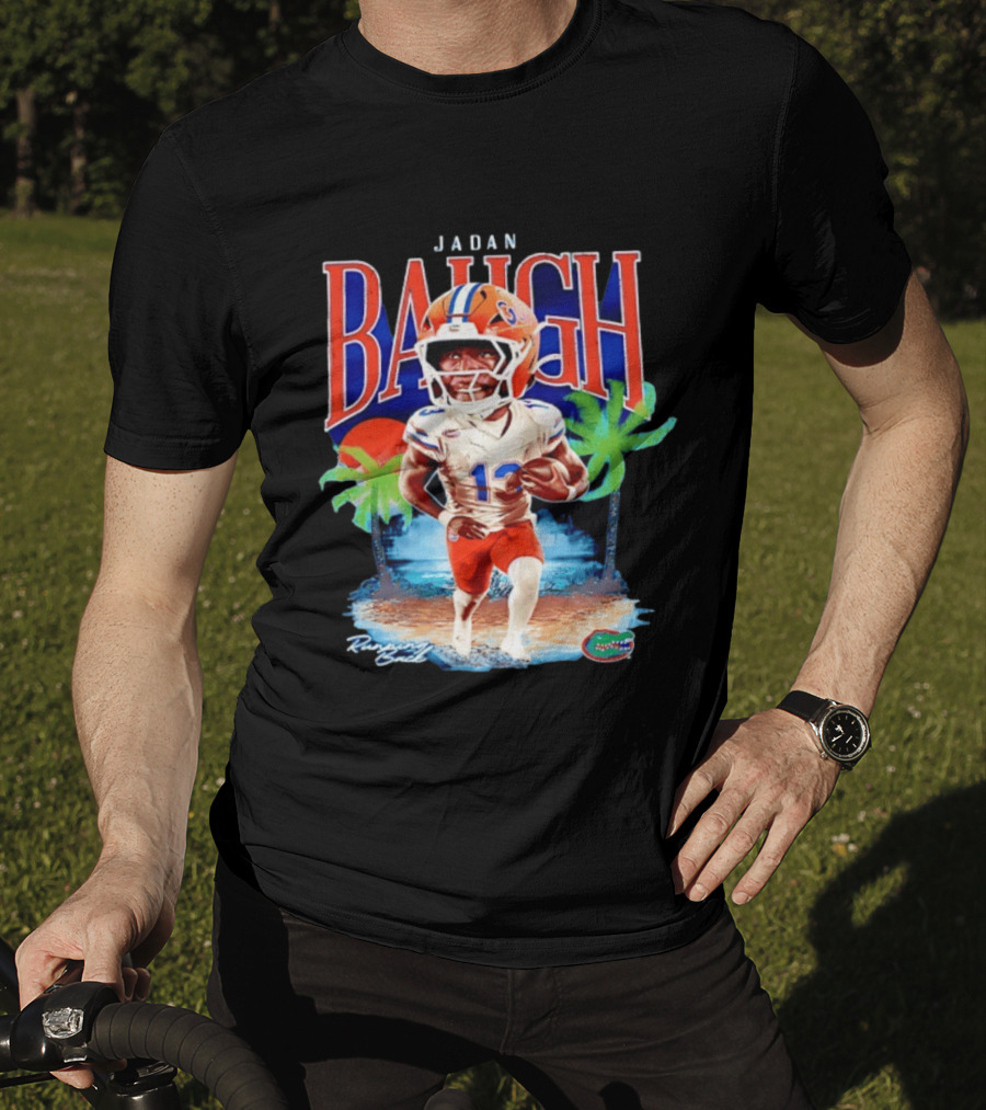 Jadan Baugh Florida Gators NCAA Football Player Beach Palms T-Shirt