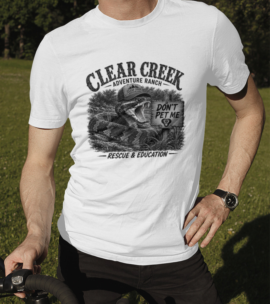 Clear Creek Adventure Ranch Don't Pet Me Rescue Education T-Shirt