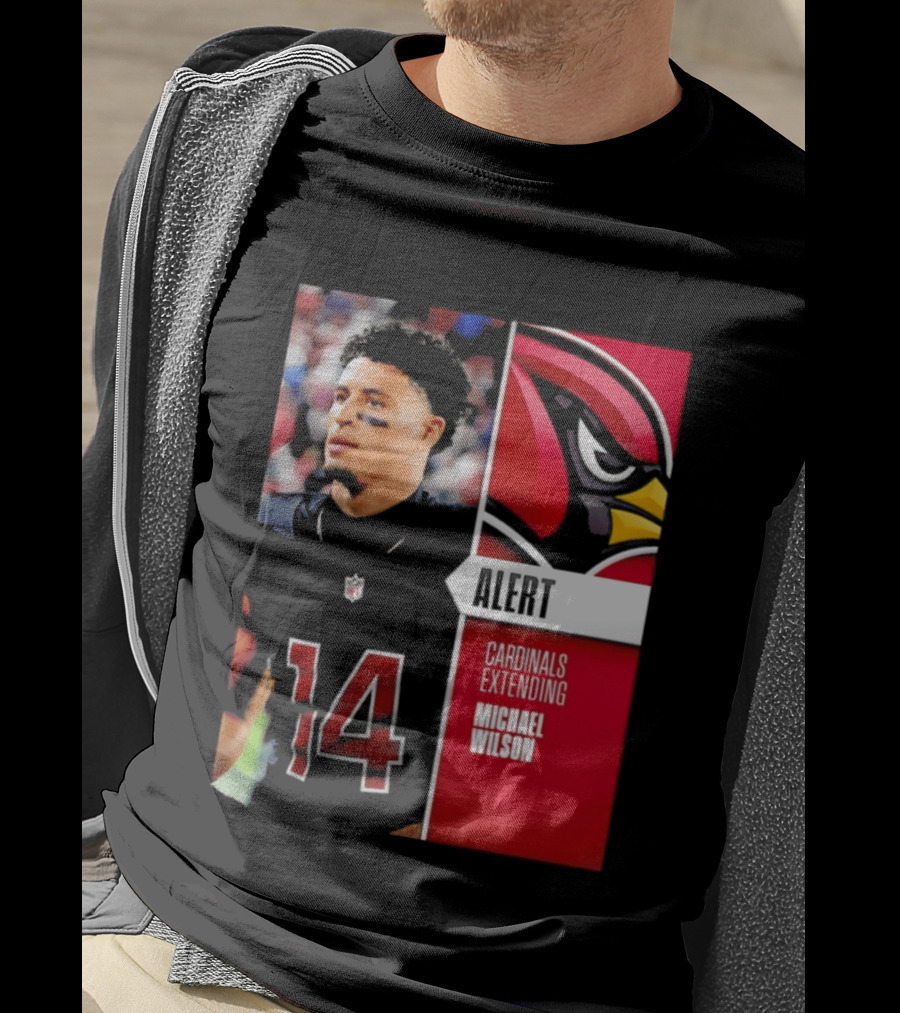 Alert Cardinals Extending Michael Wilson Arizona 14 T-Shirt