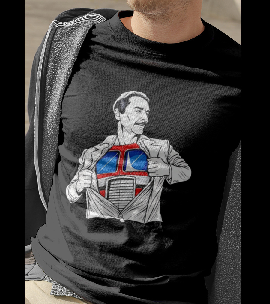 Peter Cullen Optimus Prime Clark Kent Superhero Transformation T-Shirt