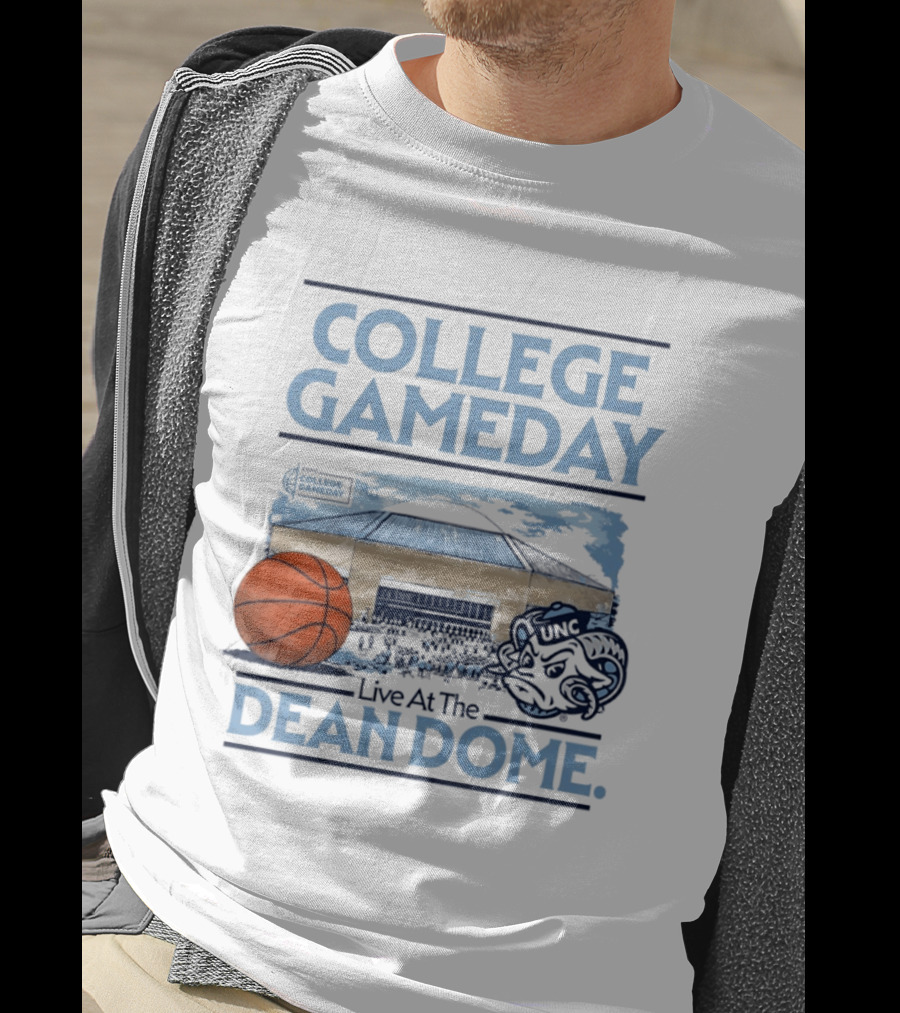College GameDay North Carolina Tar Heels Basketball Live At The UNC Dean Dome T-Shirt