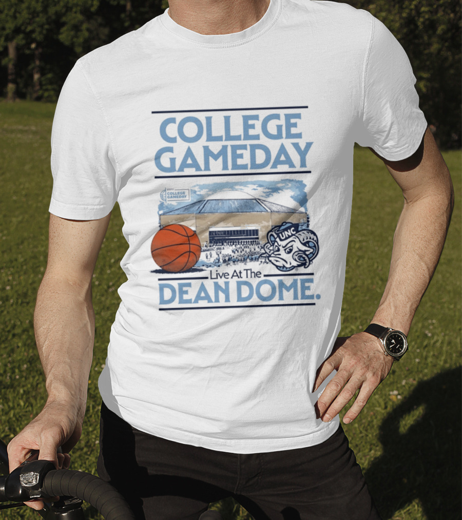 College GameDay North Carolina Tar Heels Basketball Live At The UNC Dean Dome T-Shirt