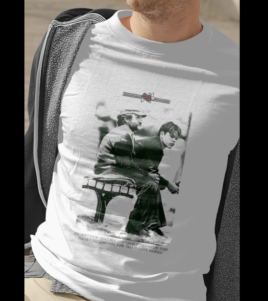 Robin Williams Matt Damon Real Loss Good Will Hunting Bench Scene T-Shirt