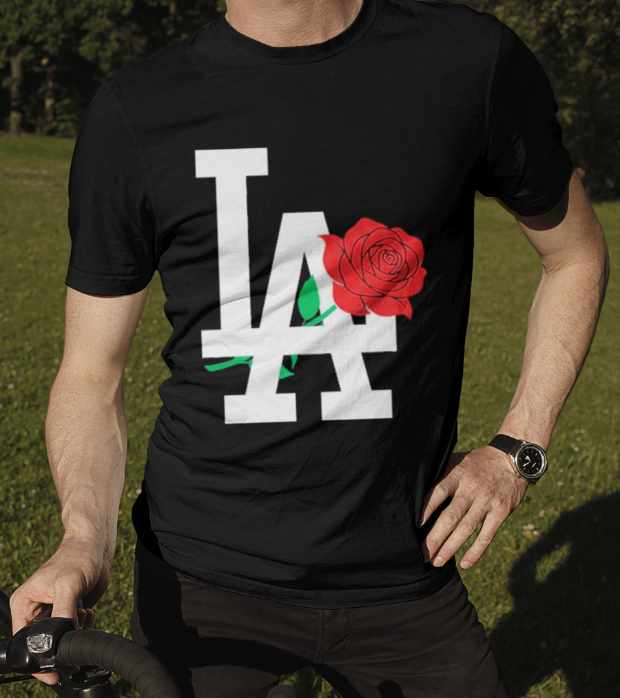 2026 Dodgers Date Night LA Rose T-Shirt