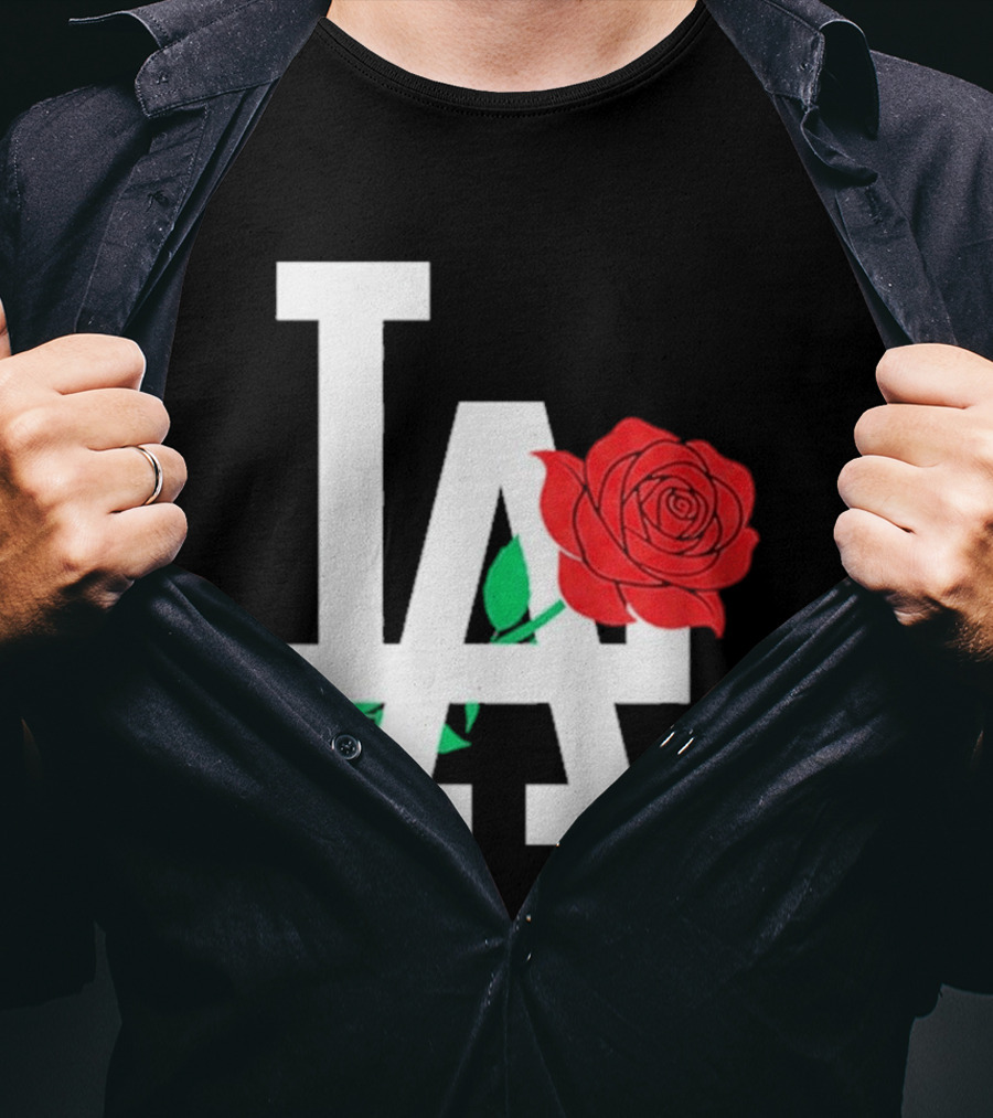 2026 Dodgers Date Night LA Rose T-Shirt