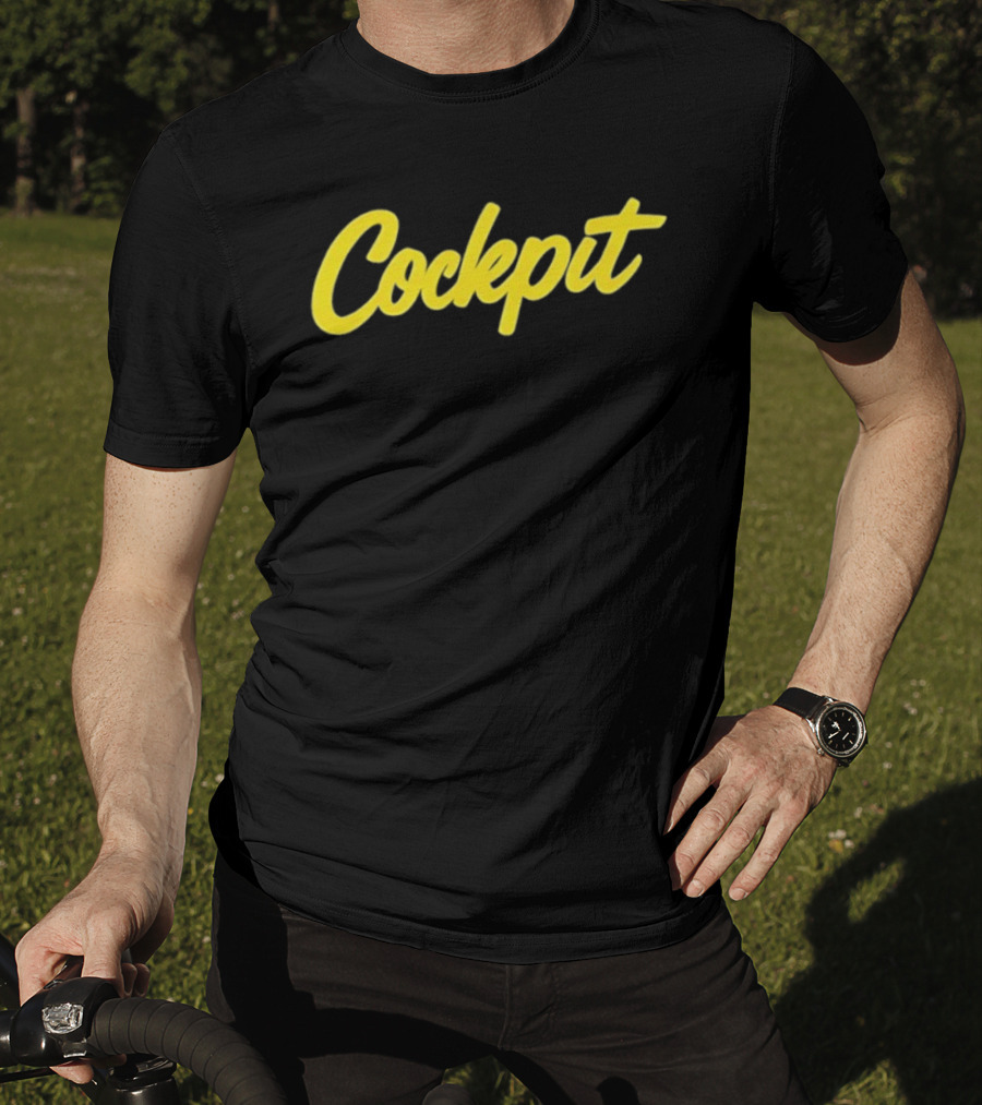 Cockpit Yellow Script T-Shirt