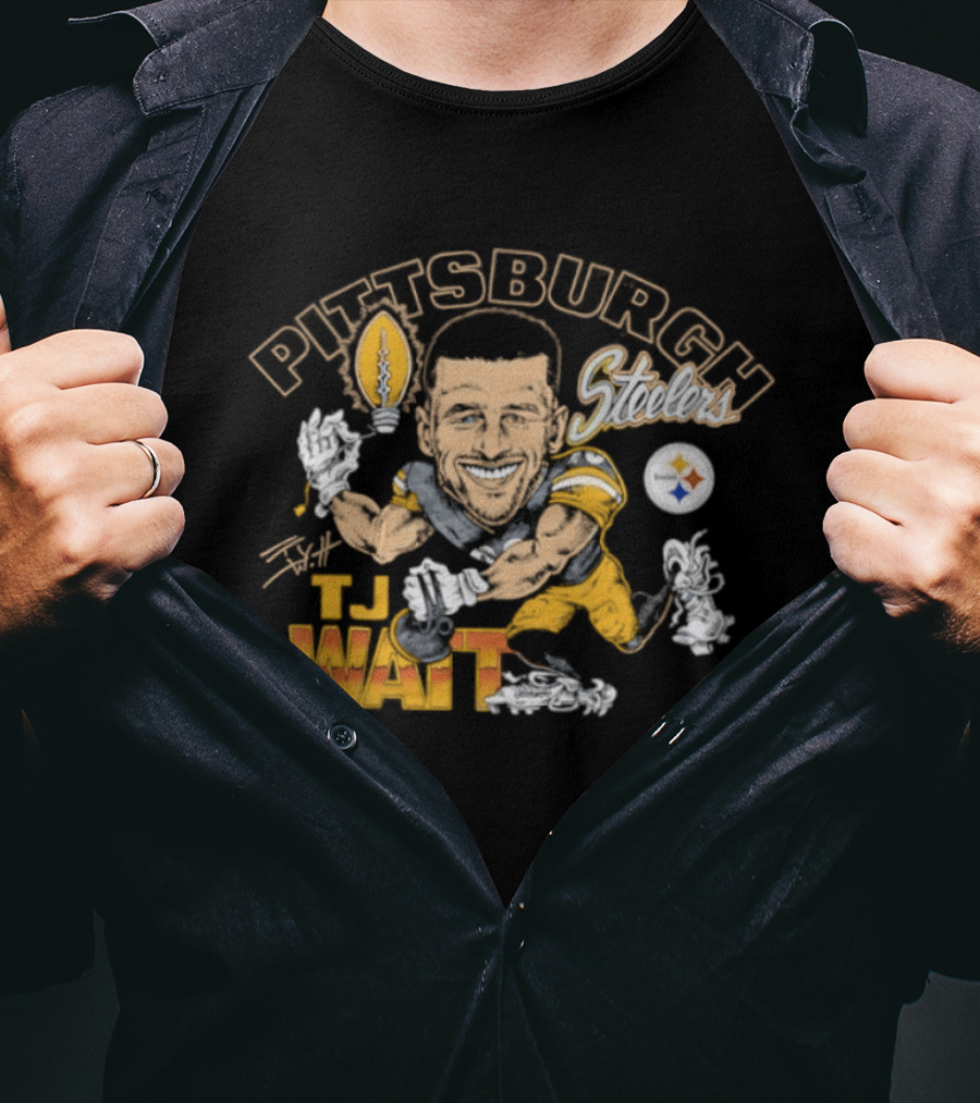Pittsburgh Steelers T.J. Watt Caricature Player T-Shirt