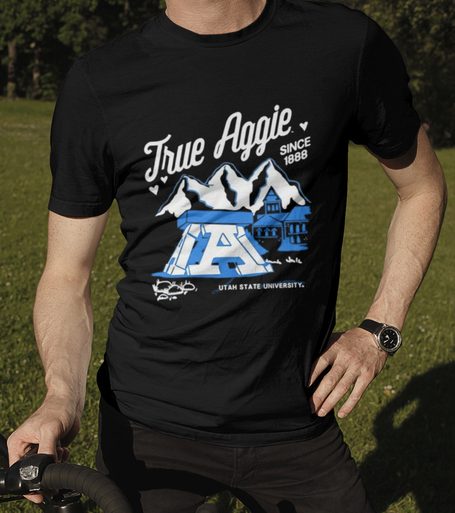 True Aggie 1888 Utah State University Heritage Iconography T-Shirt