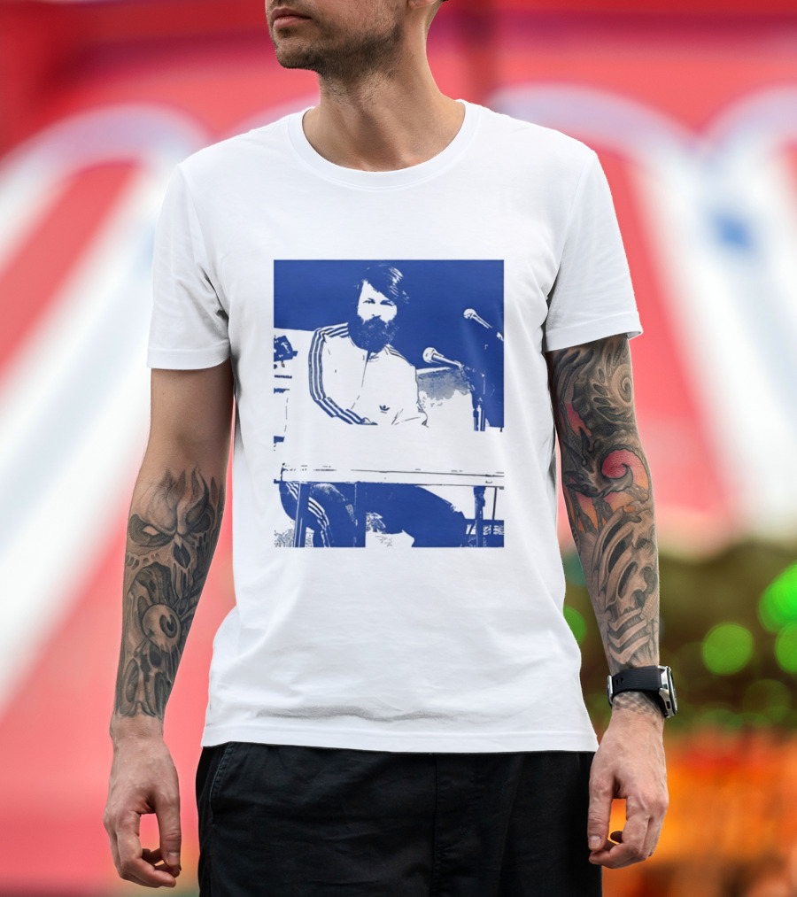 Brian Wilson Piano Microphone Live Performance T-Shirt