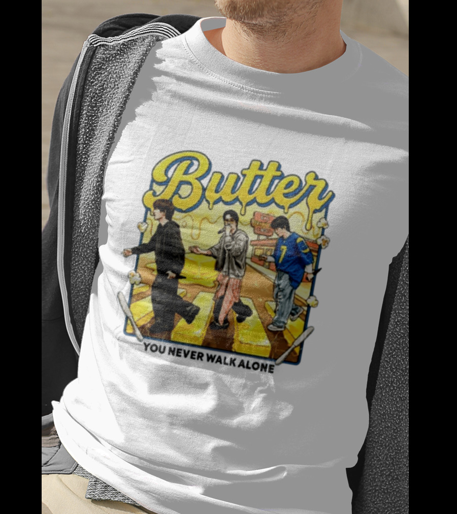 Butter BTS You Never Walk Alone Yellow Aesthetic Pop T-Shirt
