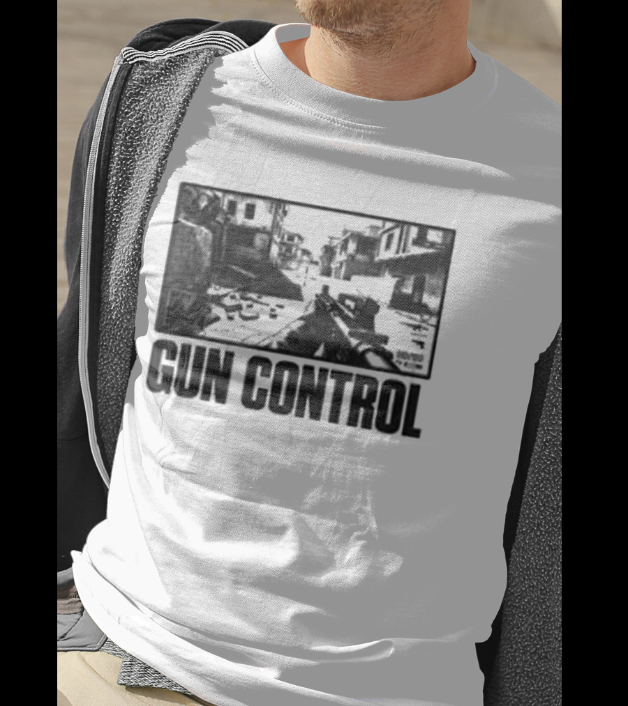 Christian Bale Movie Scene Gun Control T-Shirt