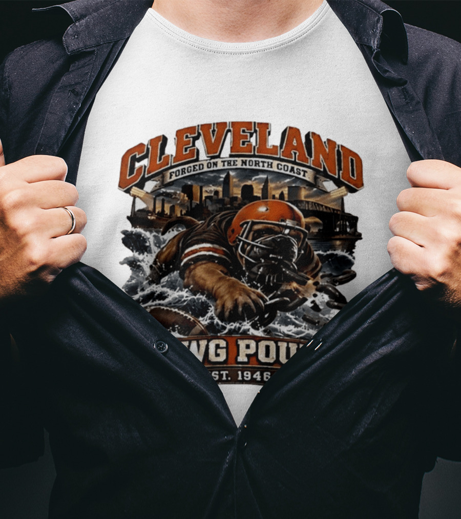 Cleveland Dawg Pound Forged On The North Coast Est 1946 T-Shirt