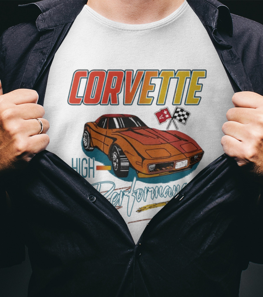 Corvette High Performance Racing Car T-Shirt