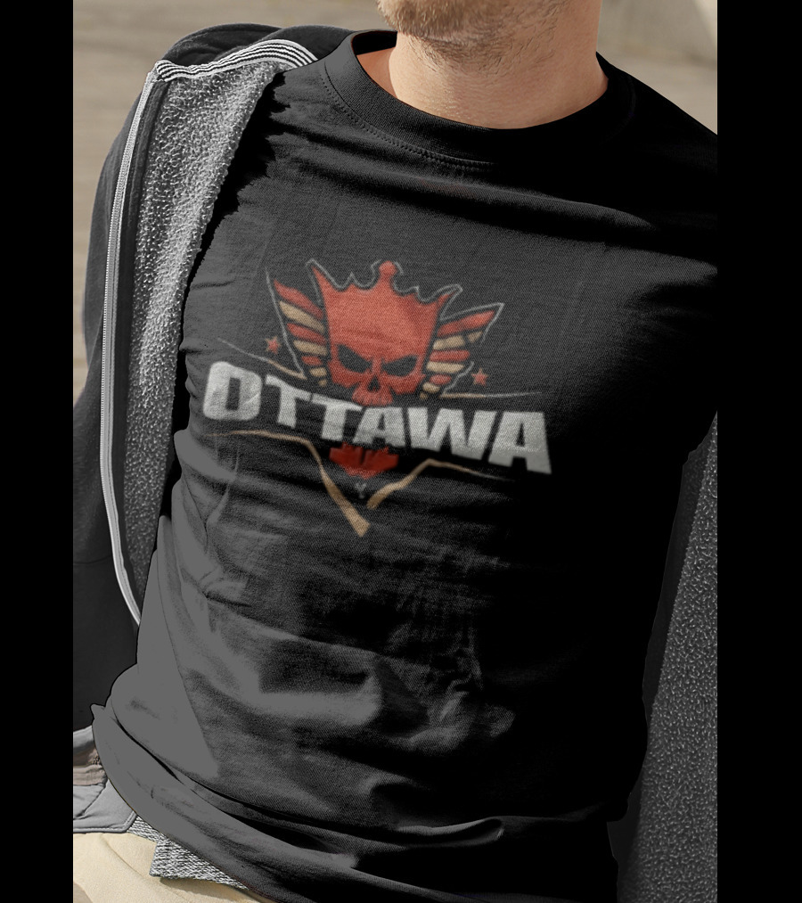 Ottawa Cody Rhodes American Nightmare Winged Crown Skull T-Shirt