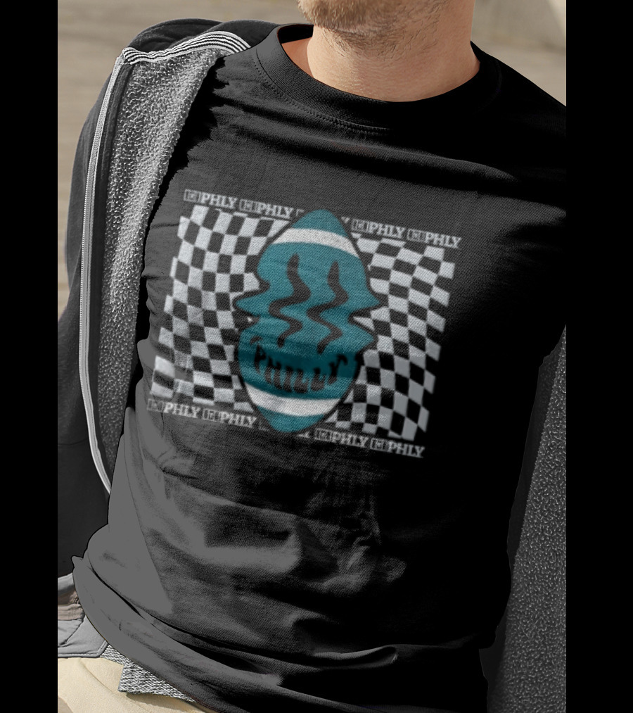 Philadelphia Eagles Philly Happy Ball Checkered NFL Fan T-Shirt