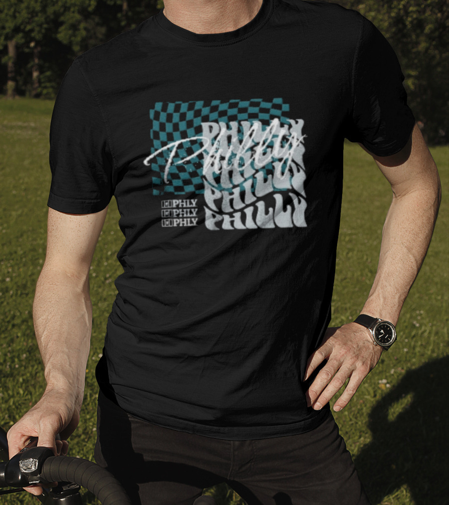 Philly Checkered Repeat Philadelphia Eagles Philly Philly T-Shirt